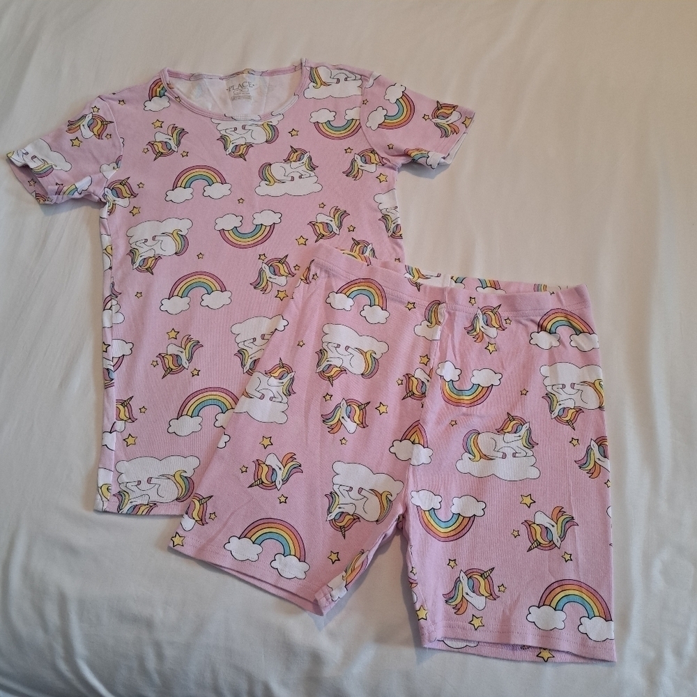 Children's Place girls size 16 pajama set unicorn design